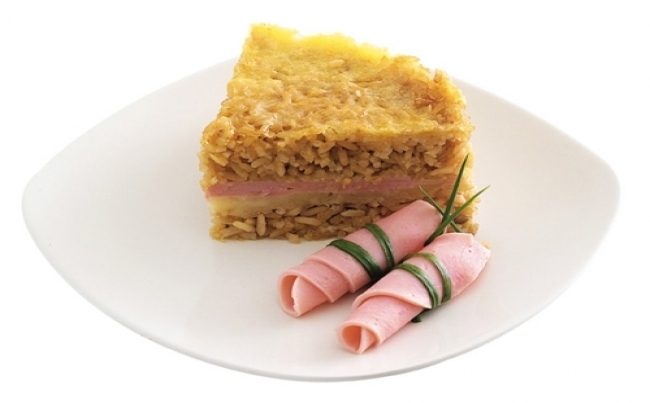 Torta de arroz y queso